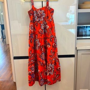 Orange floral midi dress by Rhode x Target